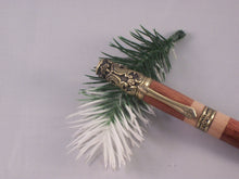 Load image into Gallery viewer, Hand Turned Victorian-Themed Pen in Antique Brass