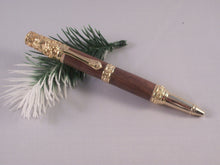 Load image into Gallery viewer, Hand Turned Victorian-Themed Pen in Gold