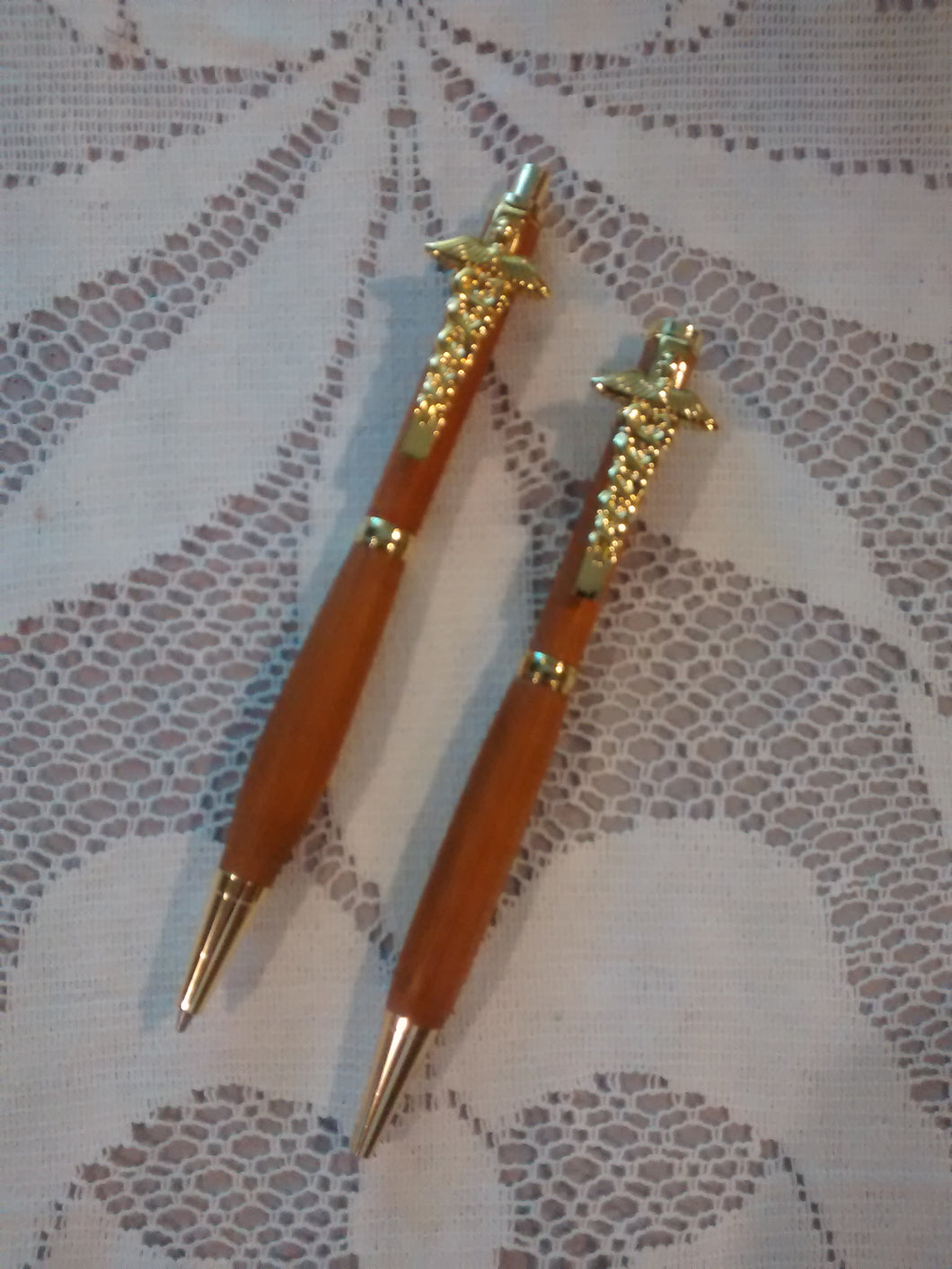 Slim Pen and Mechanical Pencil Set in 24 kt Gold Finish with grip