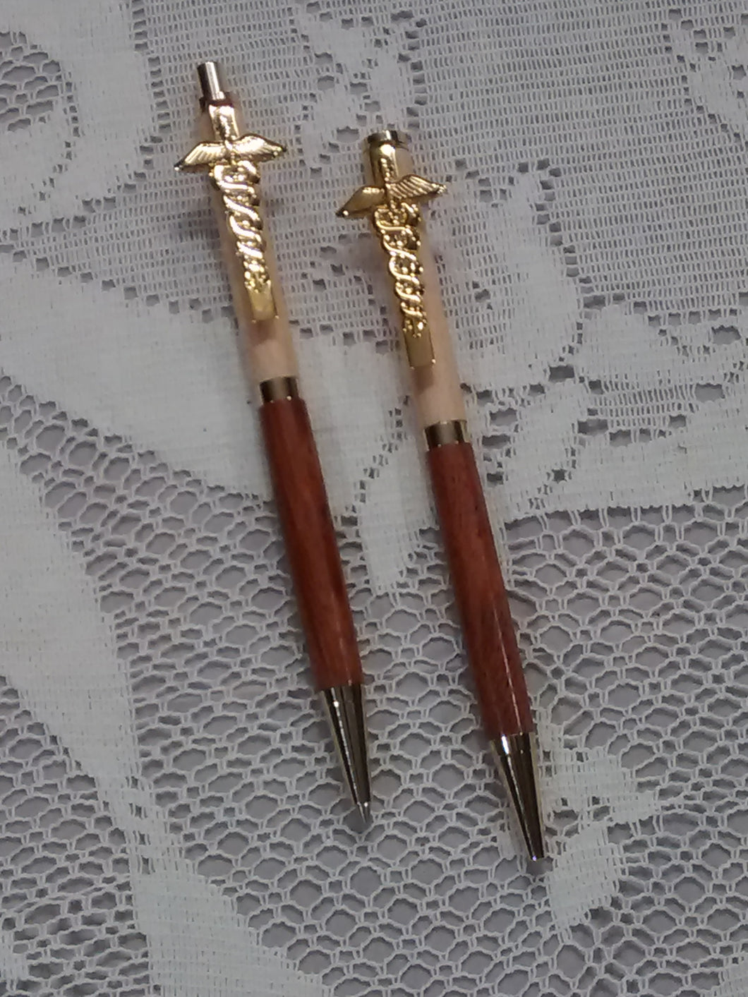 Slim Pen and Mechanical Pencil Set in 24 kt Gold Finish