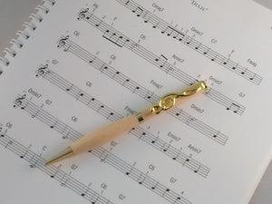 Slim Pen in 24 kt Gold Finish with grip