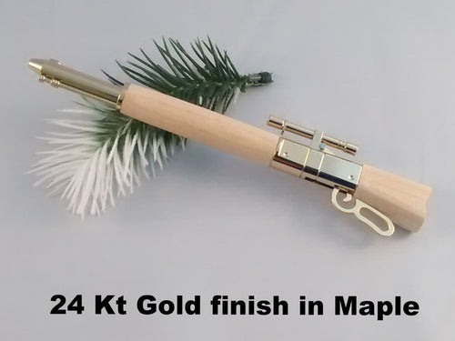 Hand-turned Lever-Action Rifle Pen