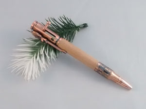 Hand-turned Antique Copper Deer Hunter Pen