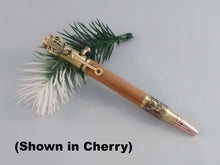 Load image into Gallery viewer, Hand-turned Antique Brass Deer Hunter Pen