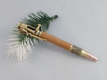 Load image into Gallery viewer, Hand-turned Antique Brass Deer Hunter Pen